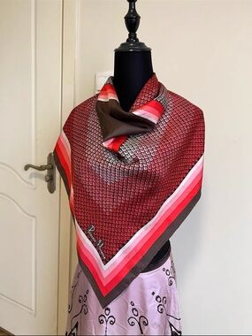 Vintage silk scarf, Japanese vintage Princess Horence silk scarf